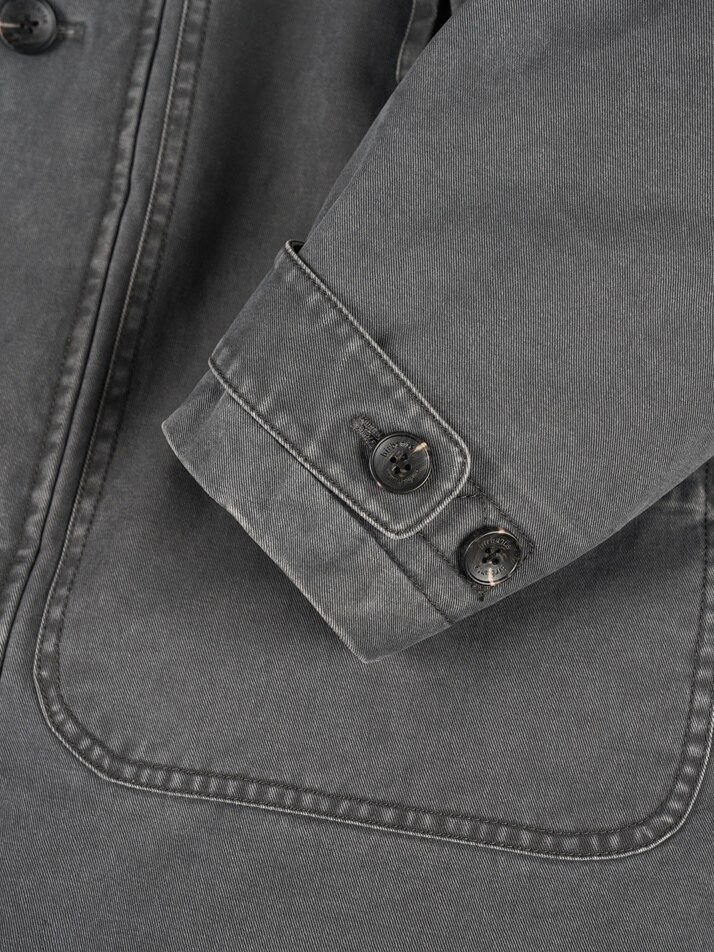 [birbante] 가먼트워싱 덕다운 패딩 - 다크 그레이