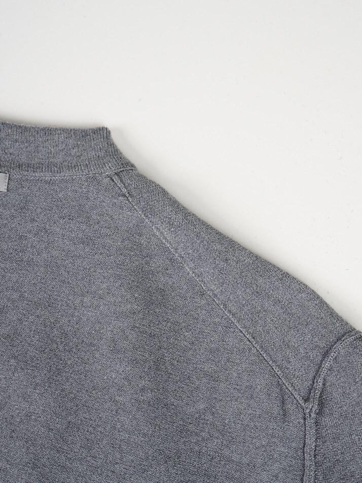 [birbante] 소프트 워셔블 카라 가디건 - 멜란 그레이