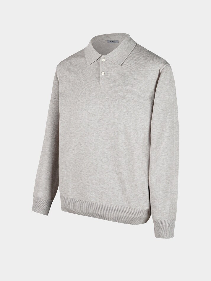 [birbante] 소프트 워셔블 카라 니트 - 아이보리