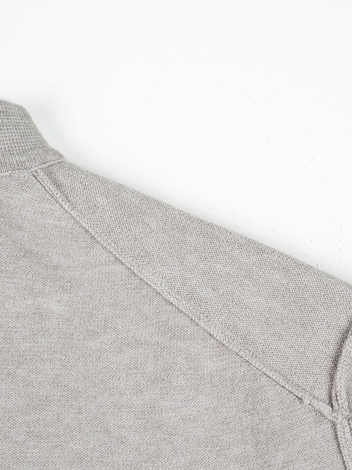 [birbante] 소프트 워셔블 카라 니트 - 아이보리