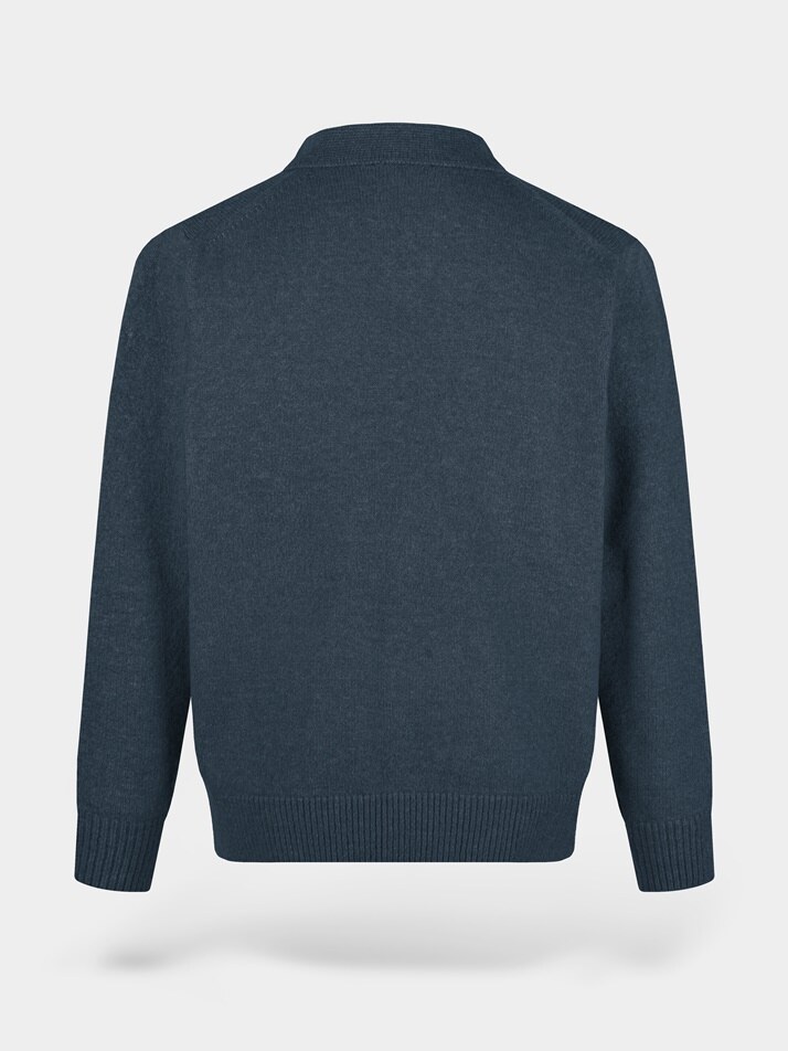 [birbante] 캐시미어 터치 카라 니트 - 틸