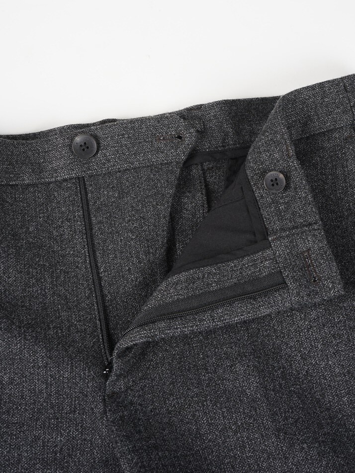 [birbante] 웜 스트레치 사이드 밴딩 R.C핏 슬랙스 - 차콜