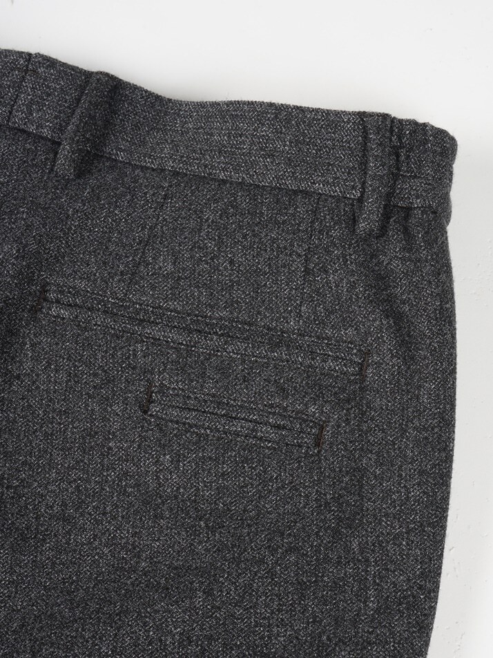 [birbante] 웜 스트레치 사이드 밴딩 R.C핏 슬랙스 - 차콜