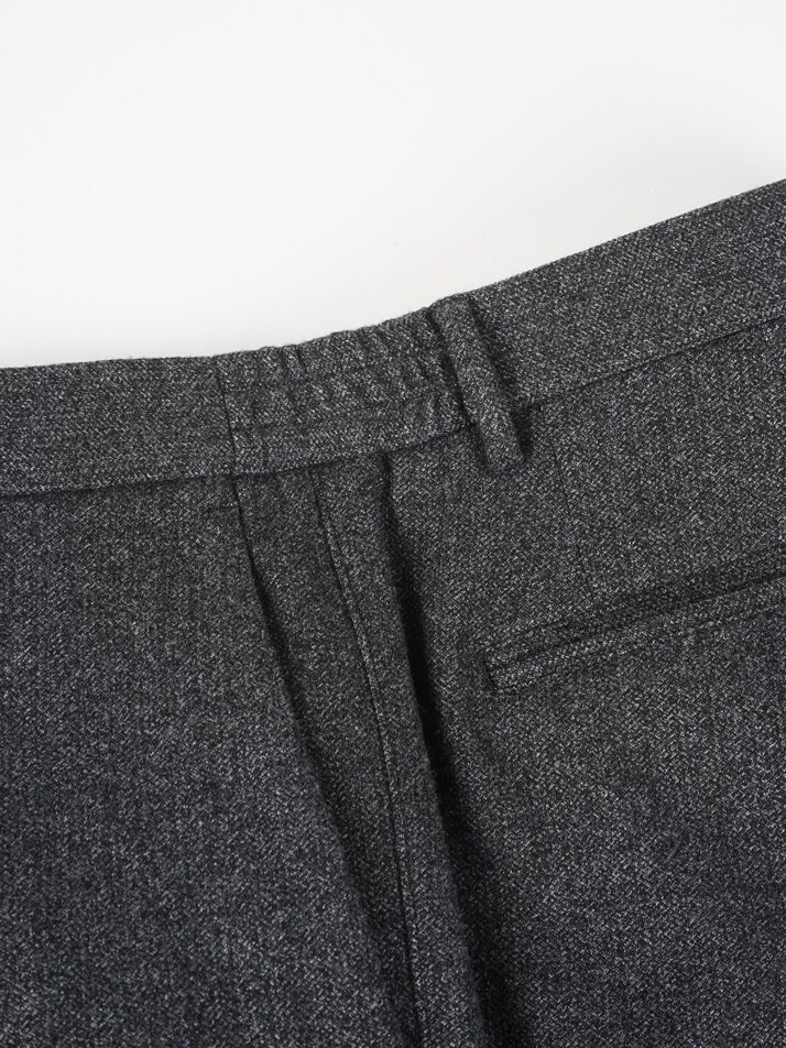 [birbante] 웜 스트레치 사이드 밴딩 R.C핏 슬랙스 - 차콜