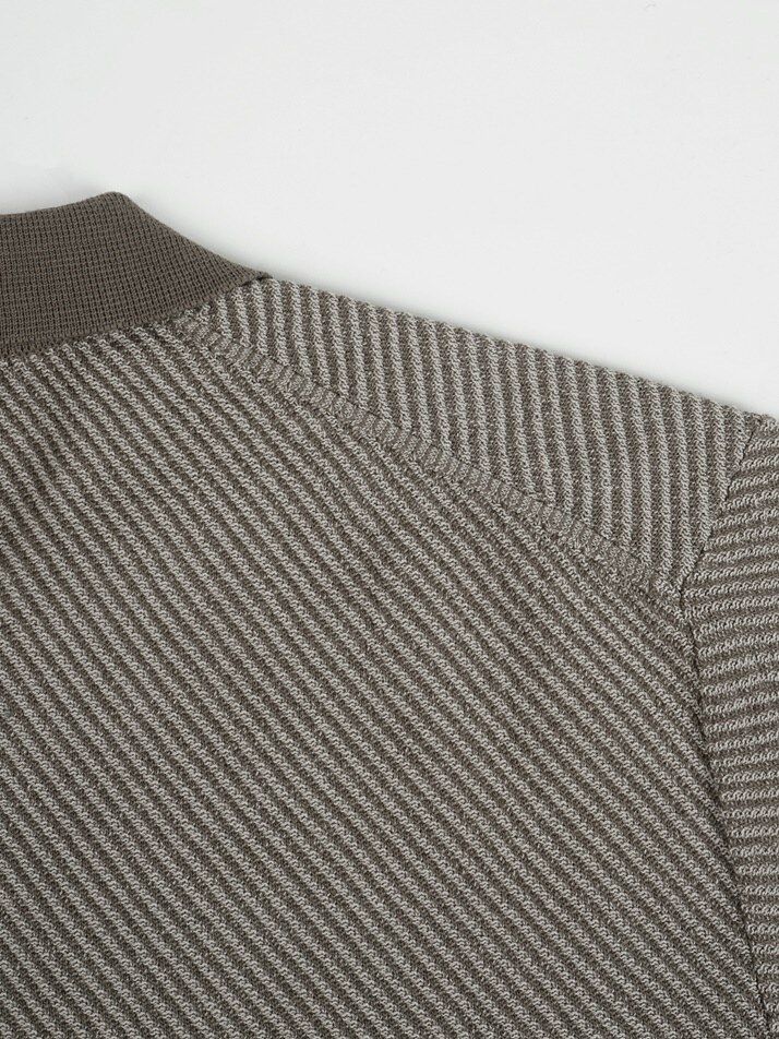 [birbante] 슬랜트 워셔블 카라 니트 - 베이지