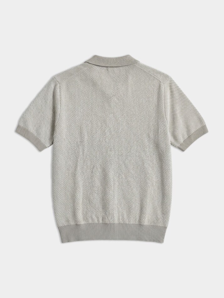 [birbante] 슬랜트 워셔블 카라 니트 - 샌드