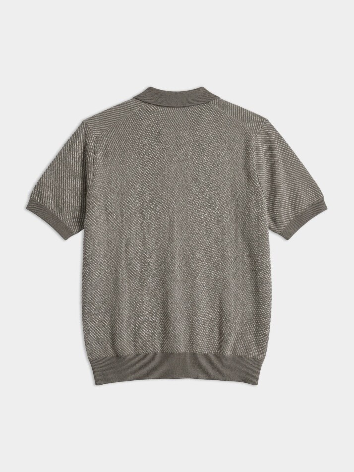 [birbante] 슬랜트 워셔블 카라 니트 - 베이지