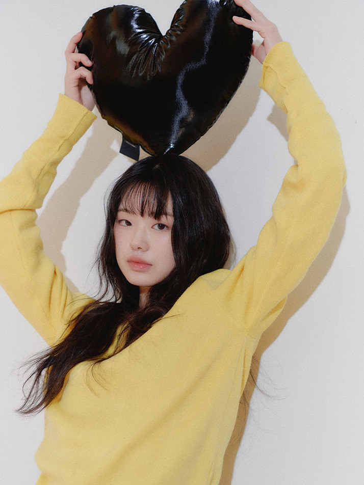 글로시 오브제 하트 인테리어 쿠션 3컬러(솜포함)