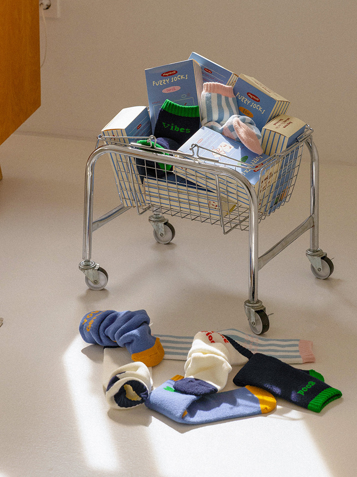 디자인 패턴 니트 룸삭스 수면양말 4종