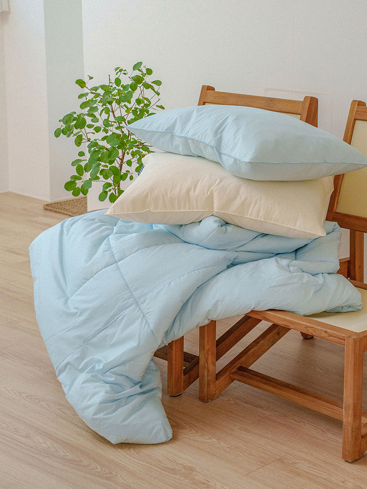 더오가닉 순면 항균 사계절 이불베개세트 SS/Q 5컬러