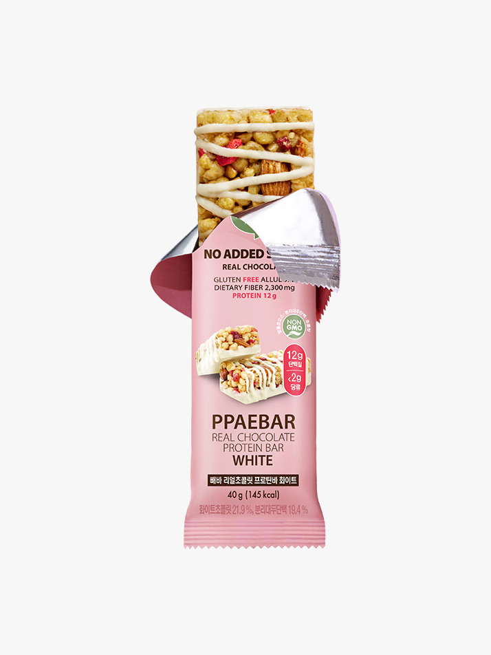 빼바 리얼초콜릿 프로틴바 화이트 40g 9개입