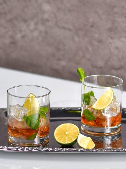 크로스노 블렌디드 위스키 온더락 글래스 플랫 6P 세트