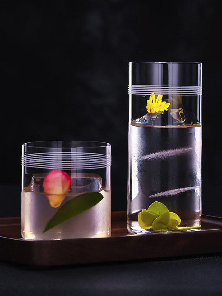 [CRISON]크리슨 스트라이프 온더락 글래스 300ml WK5201
