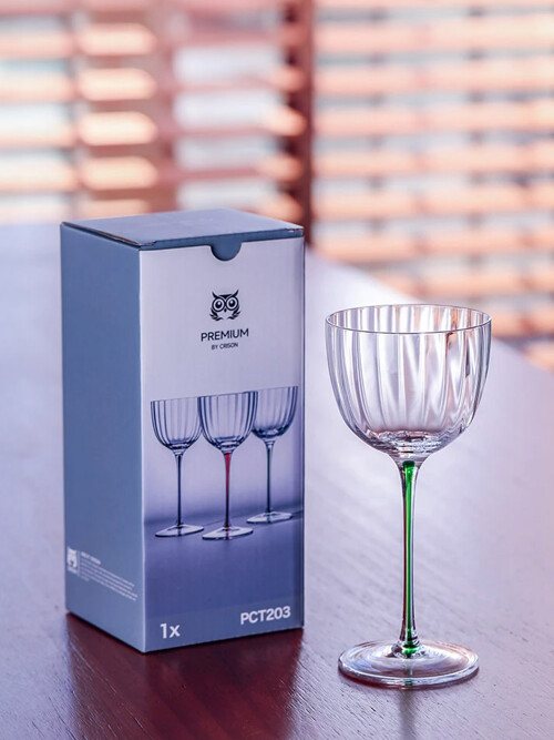 [CRISON] 크리슨 하이엔드 컬러스템 닉앤노라 칵테일 글래스 PCT203 140ml