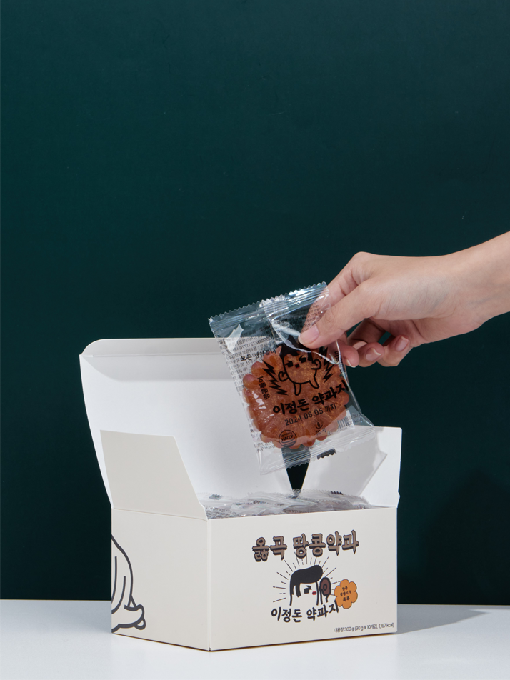 옳곡 땅콩약과 이정돈 약과지 30g 10개입 1box