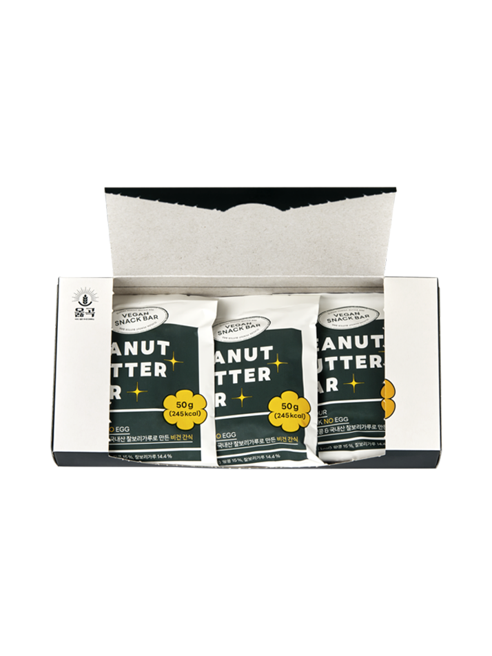 옳곡 비건 땅콩버터바 [Peanut Butter Bar] 50g 3개입 1box