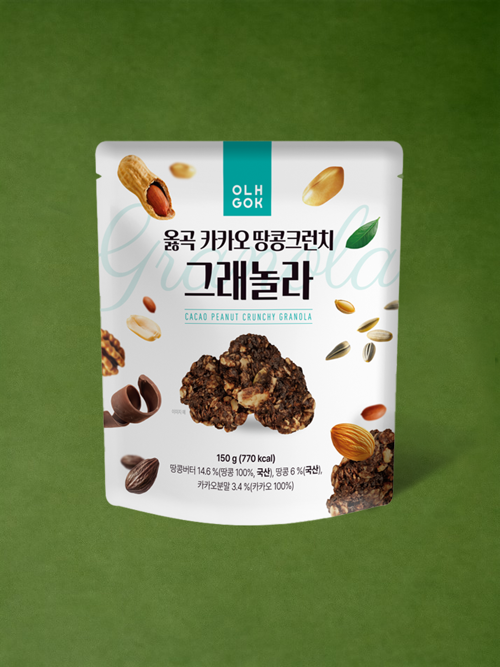 옳곡 카카오 땅콩크런치 그래놀라 150g