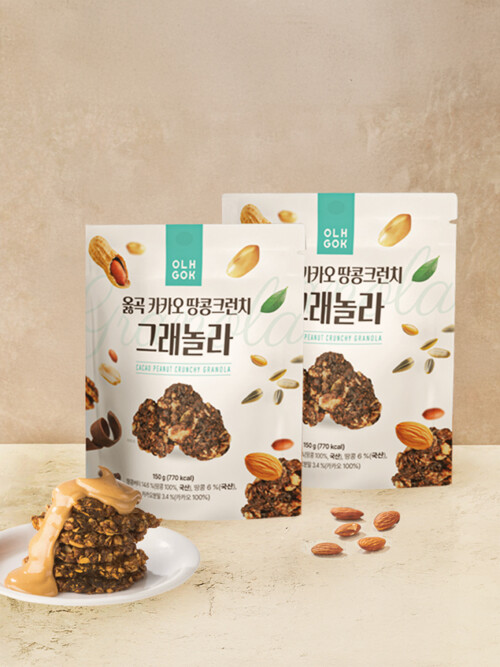 옳곡 카카오 땅콩크런치 그래놀라 150g
