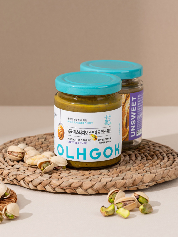 옳곡 피스타치오 스프레드 언스위트 200g