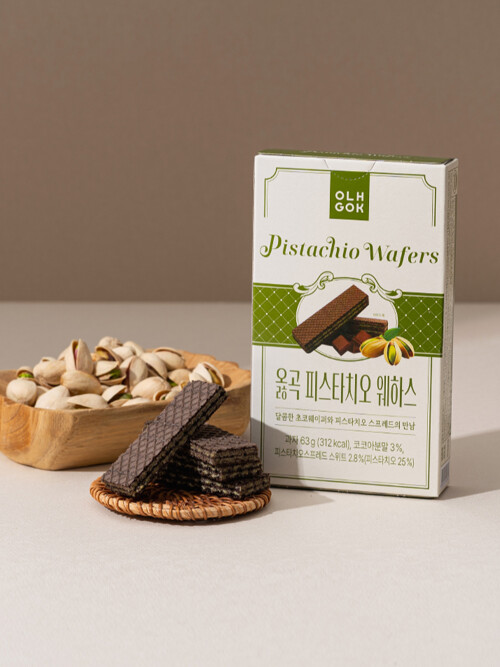 옳곡 피스타치오 웨하스 1box