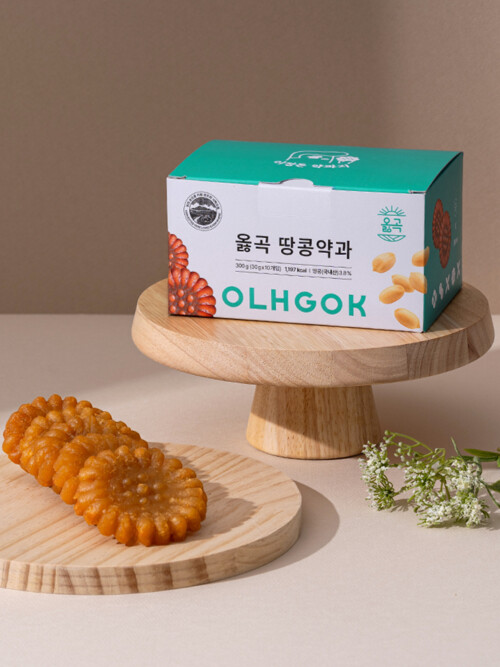 옳곡 땅콩약과 이정돈 약과지 30g 10개입 1box