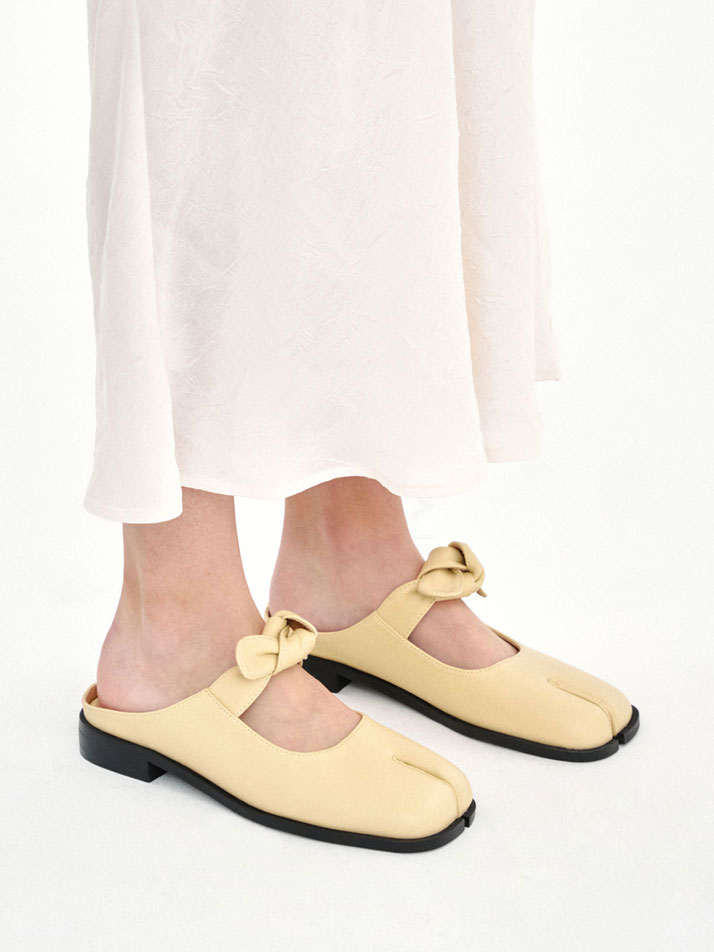 Bow-Knot Mule / Butter