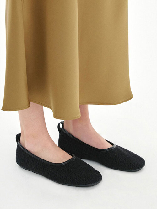 Raffia Soft Flat / Black