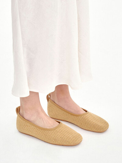 Raffia Soft Flat / Brown