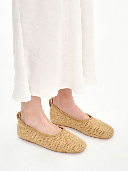 Raffia Soft Flat / Brown
