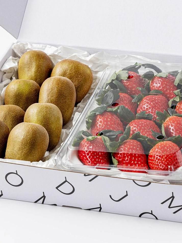 [마음찬합 2단 선물세트] 딸기/골드키위/샤인머스캣/수입 애플망고/골드망고 세트