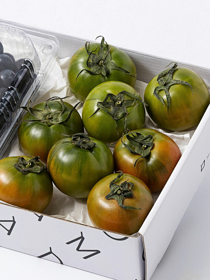 [2단 1호 미니  선물세트] 블루베리/짭짤이 토마토/골드망고/참외/사과 세트