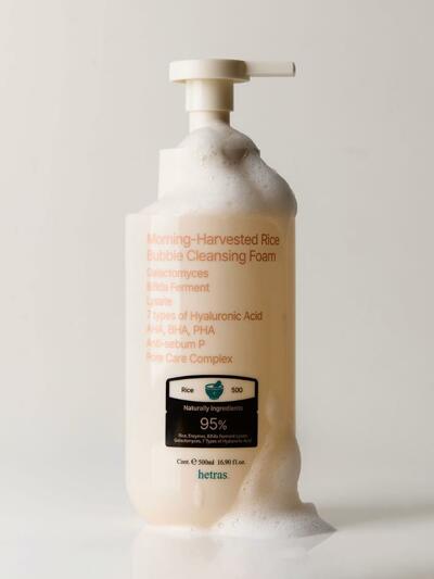 헤트라스 아침햅쌀 버블 클렌징 폼 500ml