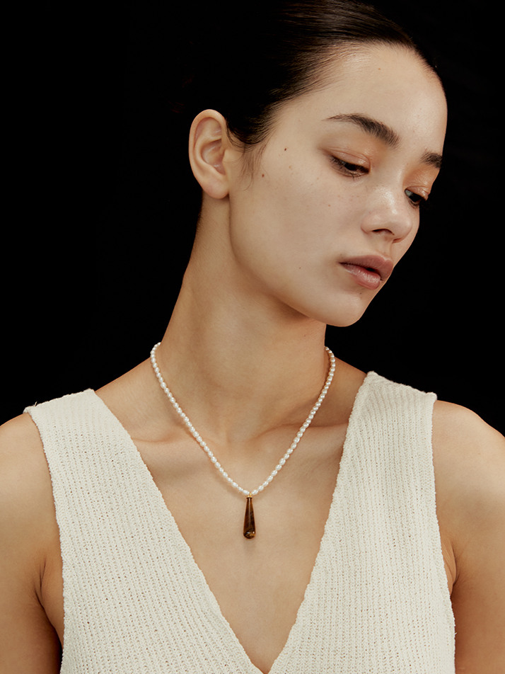 Pearl & Drop (Tiger's eye)