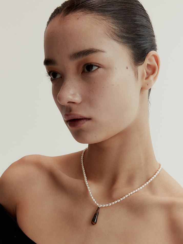 Pearl & Drop (Tiger's eye)