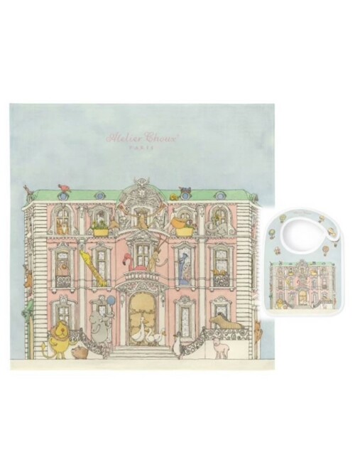 [아뜰리에슈] 10%off SET - Carré+Satin Bib – Monceau Mansion