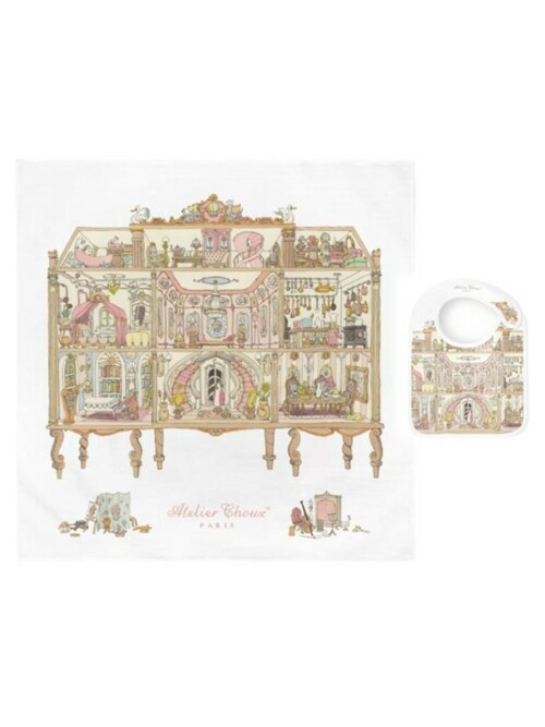 [아뜰리에슈] 10%off SET - Carré+Satin Bib – Dollhouse
