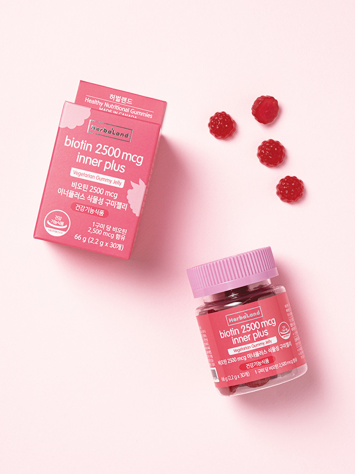 허벌랜드 비오틴 2500 mcg 이너플러스 구미젤리(30구미)