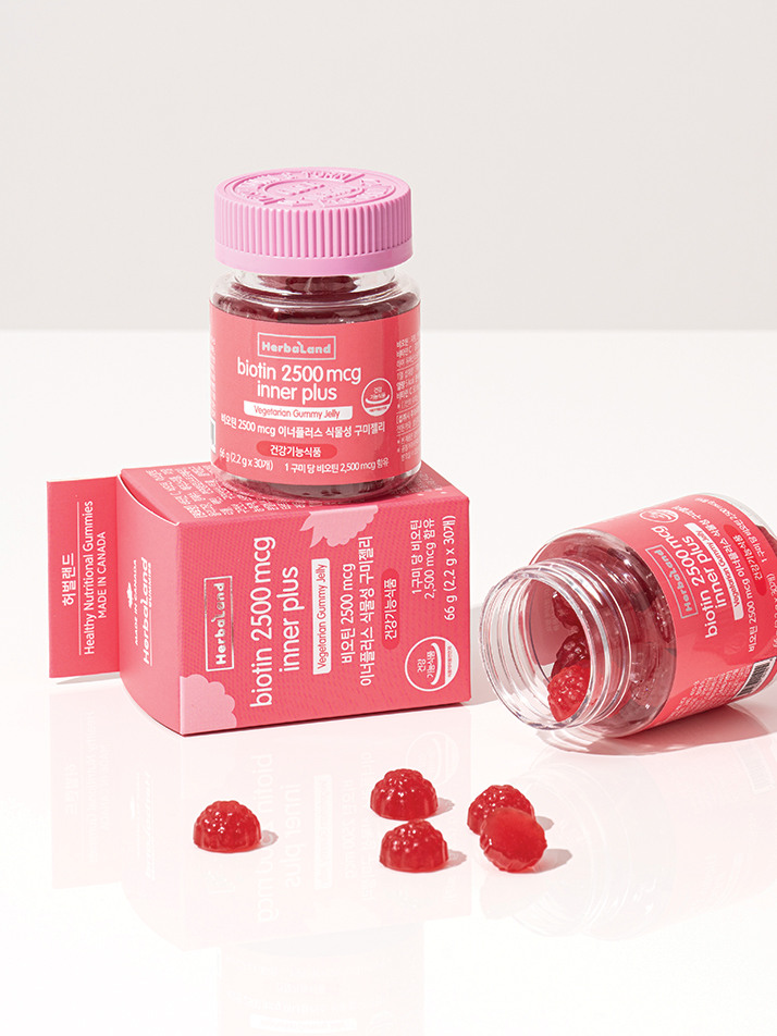 허벌랜드 비오틴 2500 mcg 이너플러스 구미젤리(30구미)