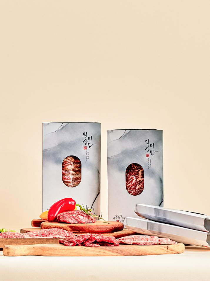 1++등급 한우 선물세트_마블B(꽃등심,채끝,로스안심,샤토브리앙) 1kg