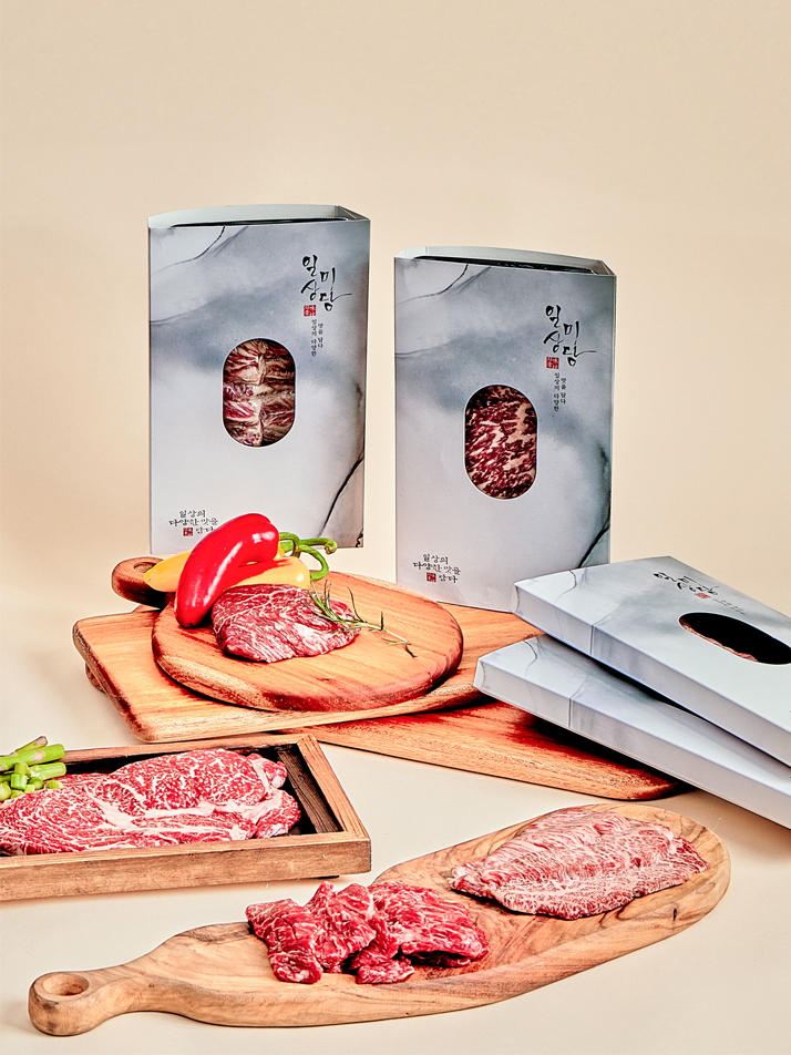 1++등급 한우 선물세트_마블B(꽃등심,채끝,로스안심,샤토브리앙) 1kg