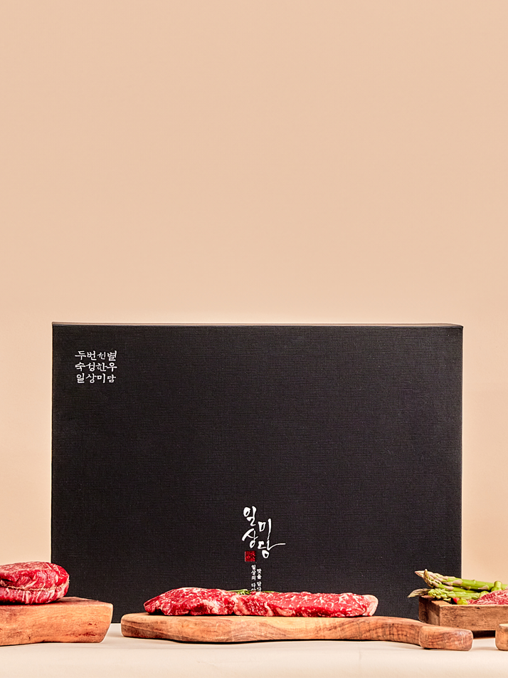 [일상미담] 1++등급 한우_프리미엄세트B 꽃등심/채끝/샤토/살치/로스안심/낙엽/한입등심/생차돌 1.9kg