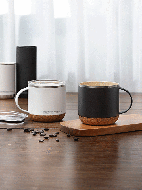 아소부 스텐 세라믹 진공 보온보냉 인피니트 머그컵 490ML