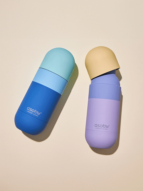 아소부 스텐 진공 보온보냉 텀블러 420ML 오브 파스텔