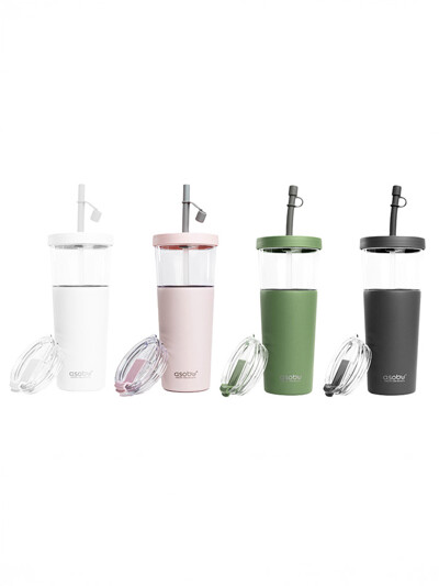 아소부 보온보냉 빨대텀블러 앤 스테인리스컵 2IN1 마리나 845ml