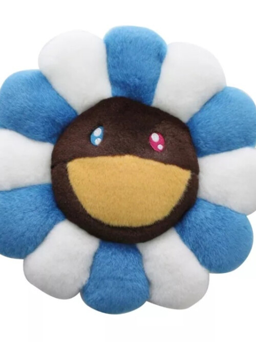 무라카미다카시 블루브라운 플라워쿠션 (30cm)
