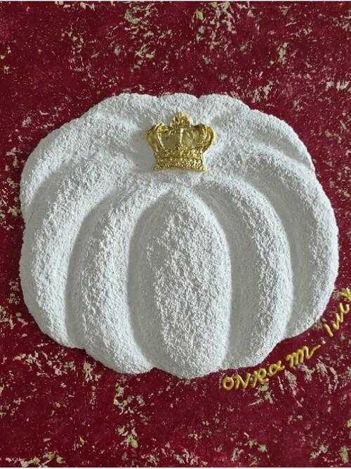 [온람작가 원화] 황금호박 복덩어리 (27x27) Brick Red