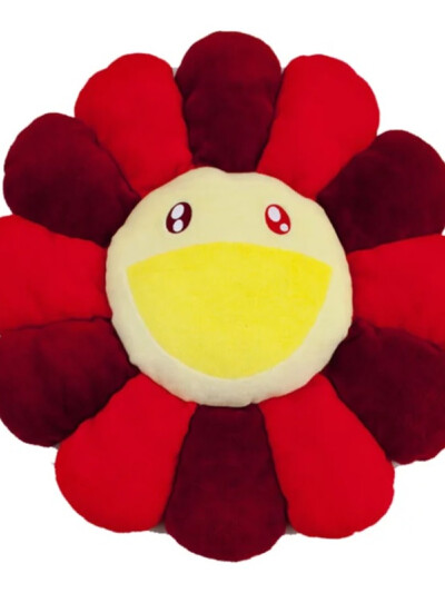 무라카미다카시 레드 플라워쿠션 60cm