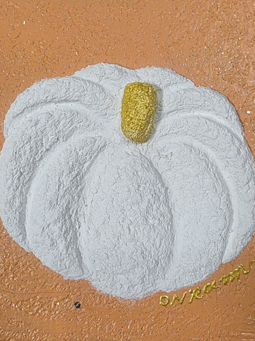 [소니아스갤러리] 황금호박 복덩어리 오렌지 (15x15cm) (온람작가 원화)