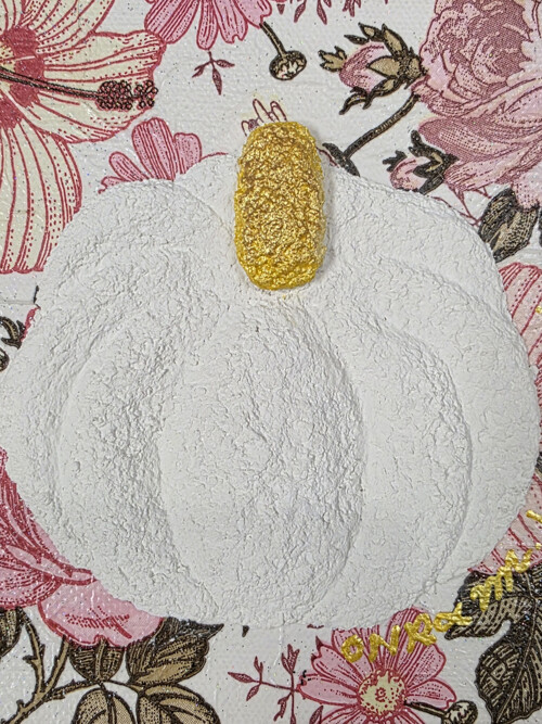 [소니아스갤러리] 황금호박 복덩어리 - 핑크플라워 (15x15cm) (온람작가 원화)