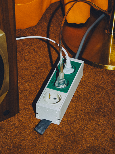 EXTENSION 3-SOCKET / CAMPER GREEN 1.5m